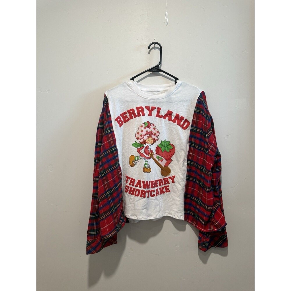Reworked Upcycle Grunge Oversize  Strawberry Shortcake Top L/XL